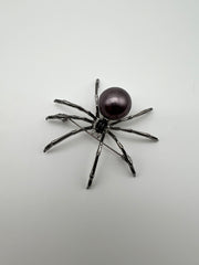 Spider Pearl Shawl Pin