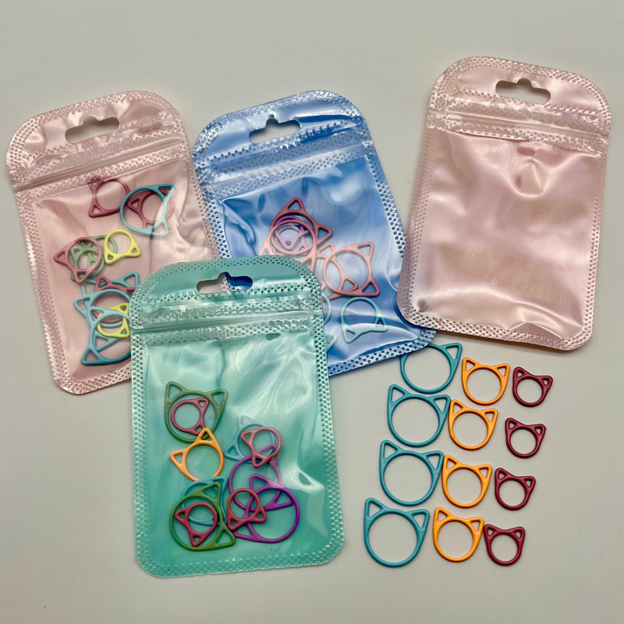 Cat Colored Stitch Markers
