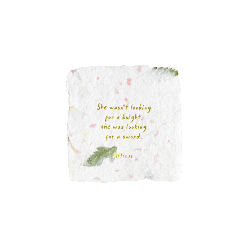 Petite Handmade Paper Letterpress Tags