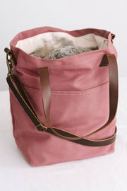 Canvas crossbody project tote