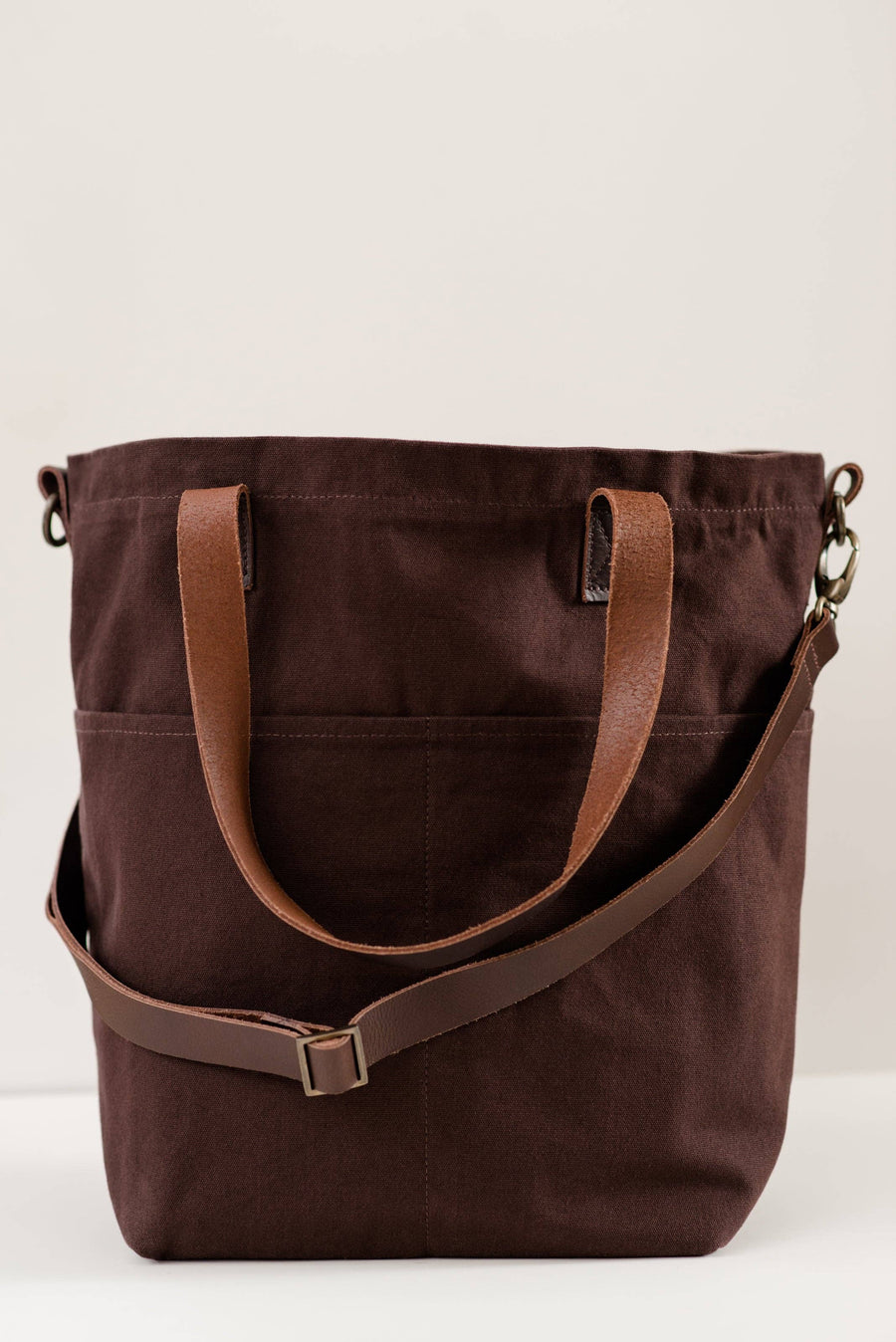 Canvas crossbody project tote