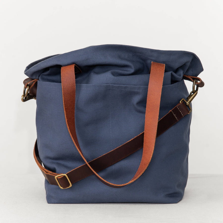 Canvas crossbody project tote