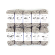 HELLO 100% Cotton 25g Amigurumi Yarn Pack of 10 balls