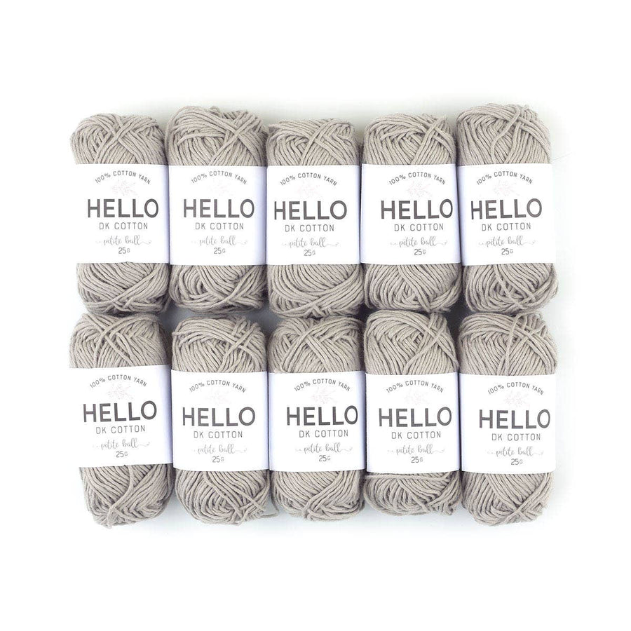 HELLO 100% Cotton 25g Amigurumi Yarn Pack of 10 balls