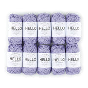 HELLO 100% Cotton 25g Amigurumi Yarn Pack of 10 balls