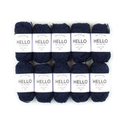 HELLO 100% Cotton 25g Amigurumi Yarn Pack of 10 balls