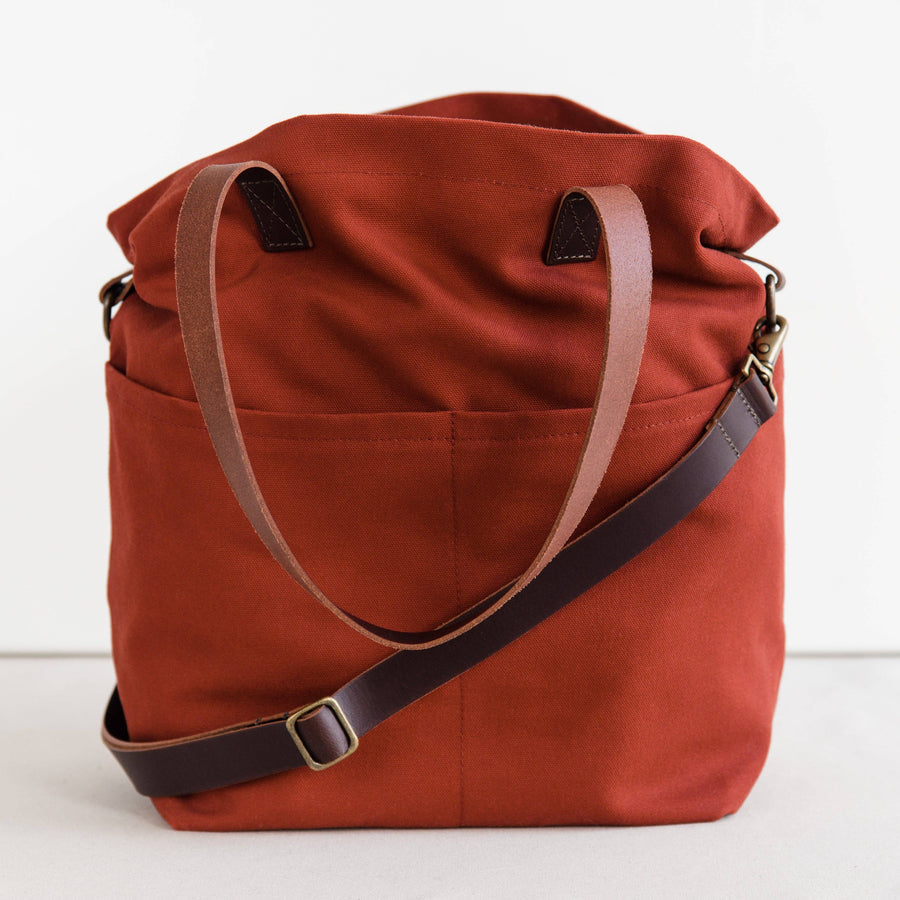 Canvas crossbody project tote