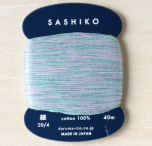 Sashiko Thread Card Multi (Daruma)
