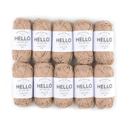 HELLO 100% Cotton 25g Amigurumi Yarn Pack of 10 balls