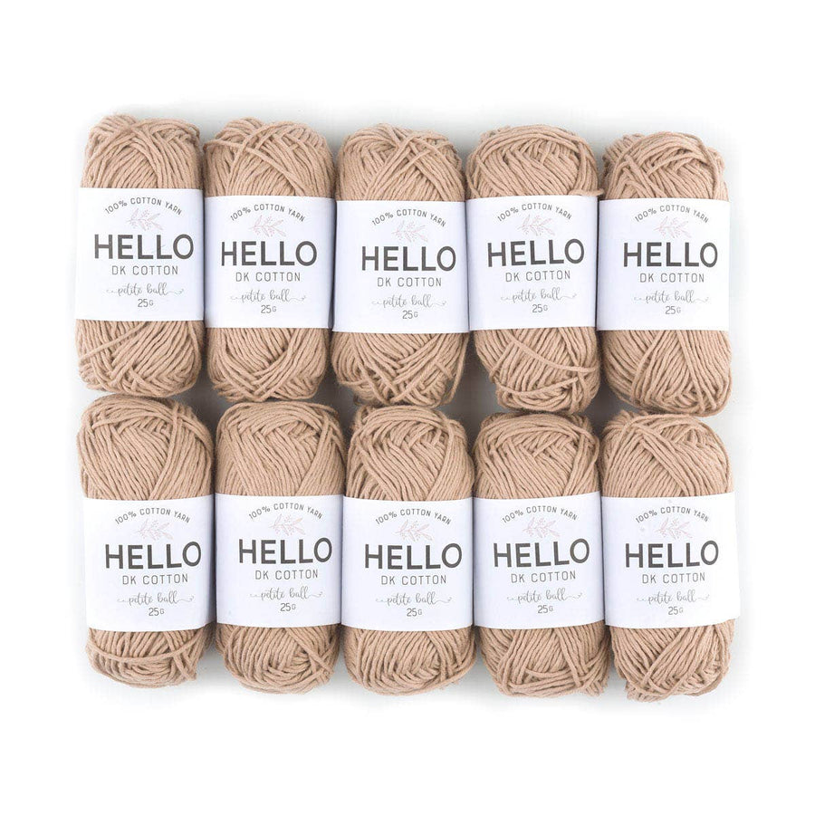 HELLO 100% Cotton 25g Amigurumi Yarn Pack of 10 balls