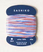 Sashiko Thread Card Multi (Daruma)