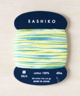 Sashiko Thread Card Multi (Daruma)