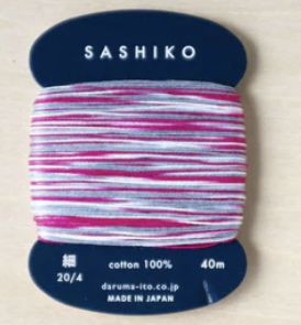 Sashiko Thread Card Multi (Daruma)
