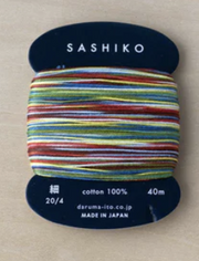 Sashiko Thread Card Multi (Daruma)