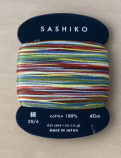 Sashiko Thread Card Multi (Daruma)