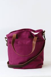 Canvas crossbody project tote