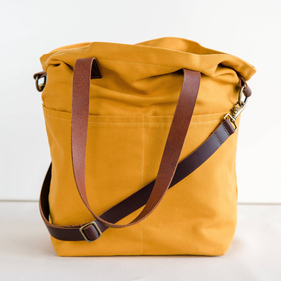 Canvas crossbody project tote