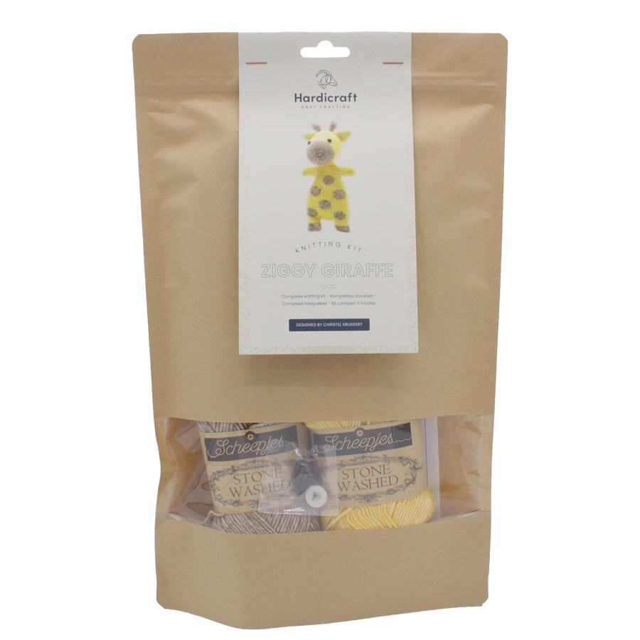 Ziggy Giraffe Knitting Kit