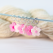 Stitch Markers Cherry Blossoms