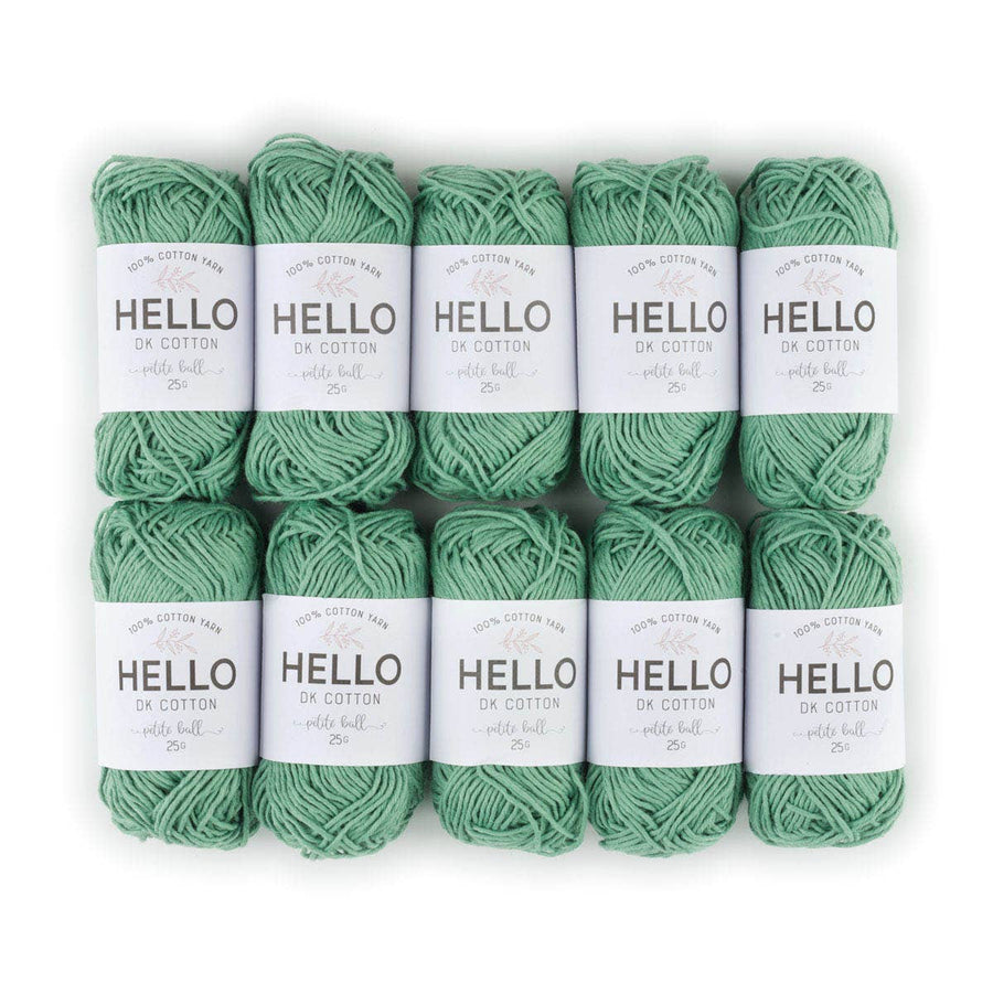 HELLO 100% Cotton 25g Amigurumi Yarn Pack of 10 balls