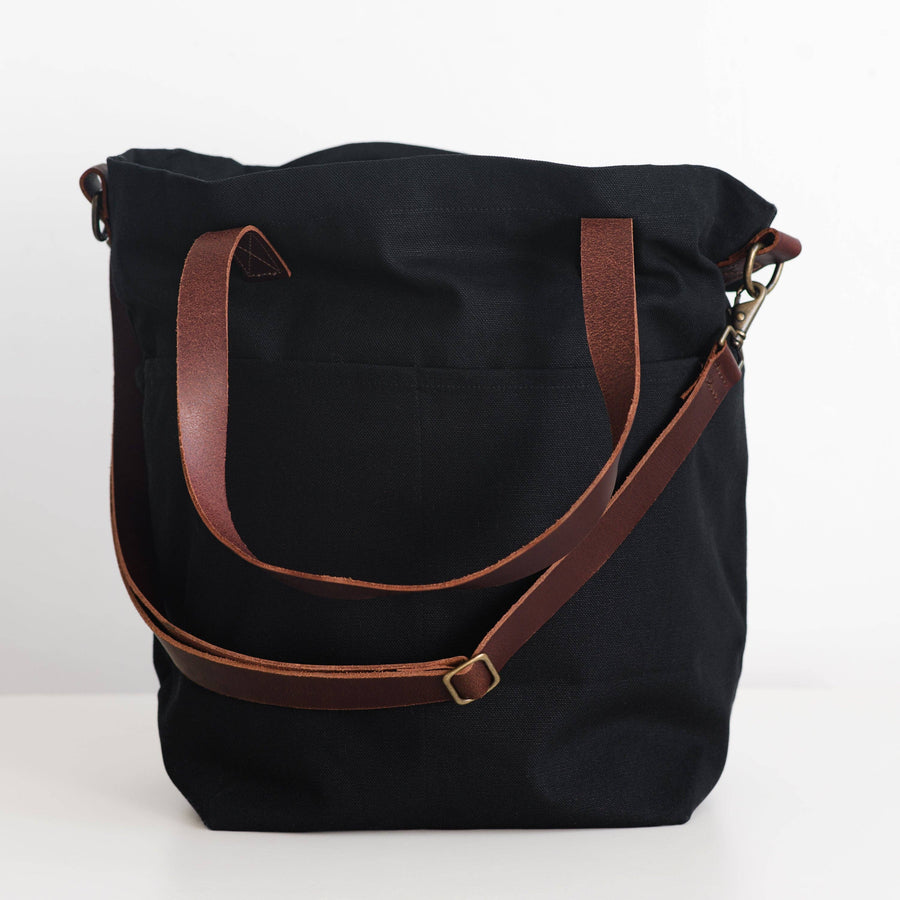 Canvas crossbody project tote