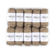 HELLO 100% Cotton 25g Amigurumi Yarn Pack of 10 balls