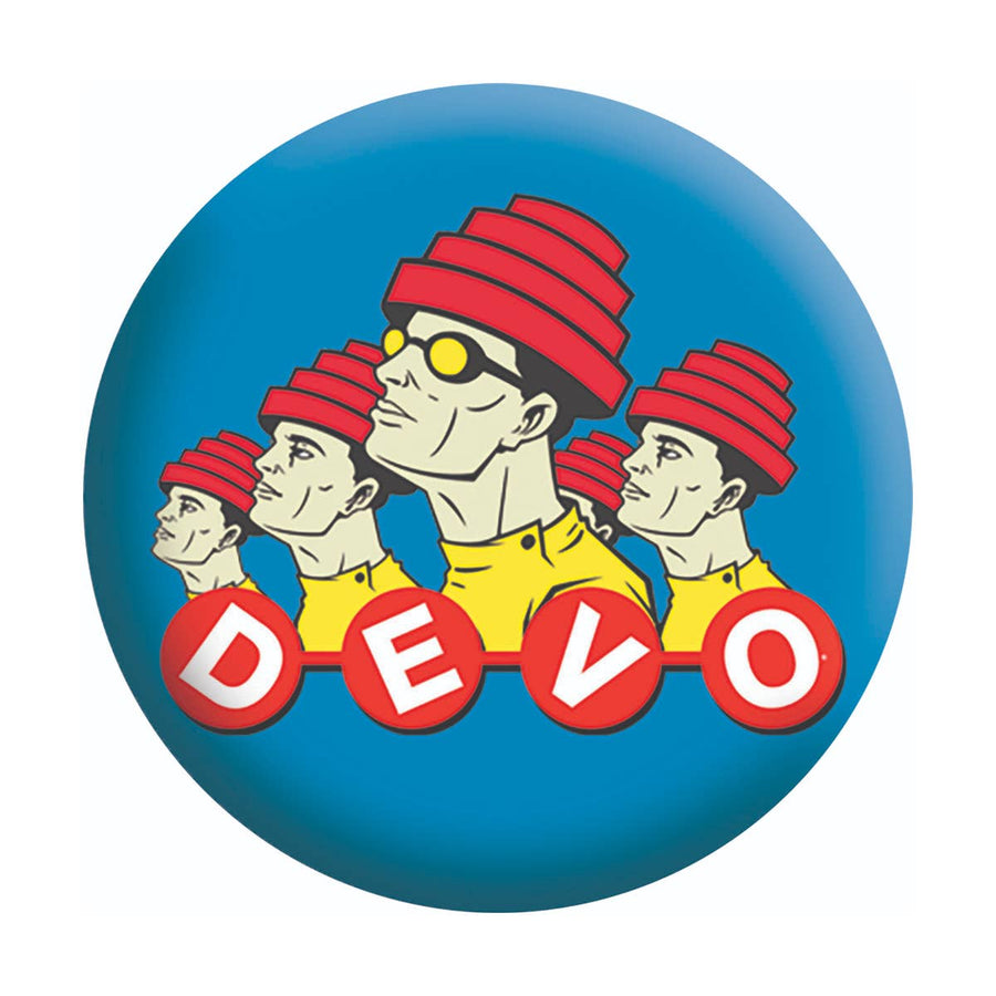 1.25" Button - DEVO - New Wave Quirky 1980s Music Band
