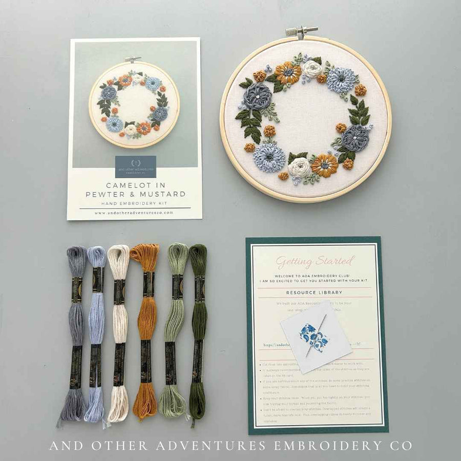 Hand Embroidery Kit - Camelot in Wild One