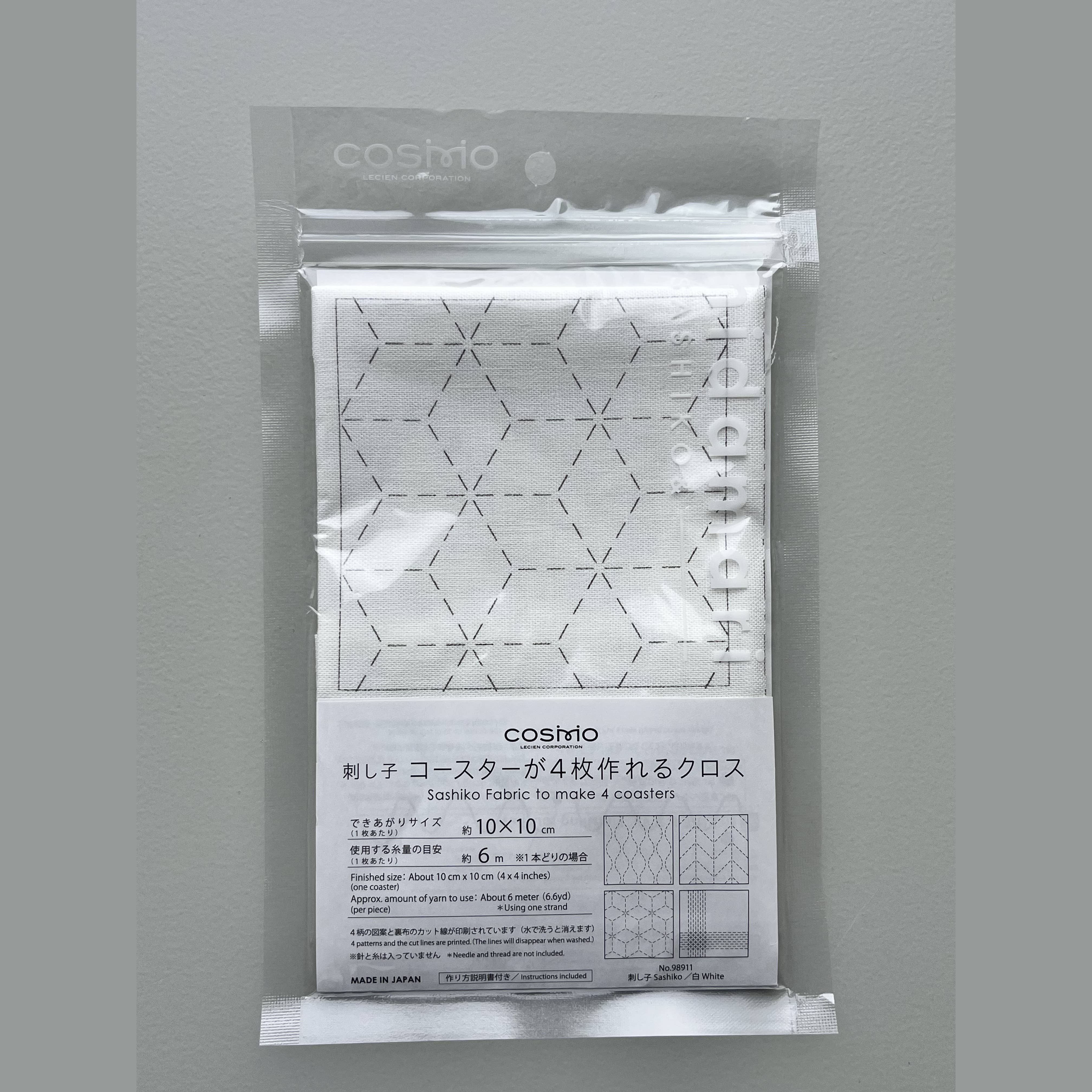 COSMO Sashiko Preprinted Coaster Fabric