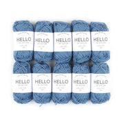 HELLO 100% Cotton 25g Amigurumi Yarn Pack of 10 balls