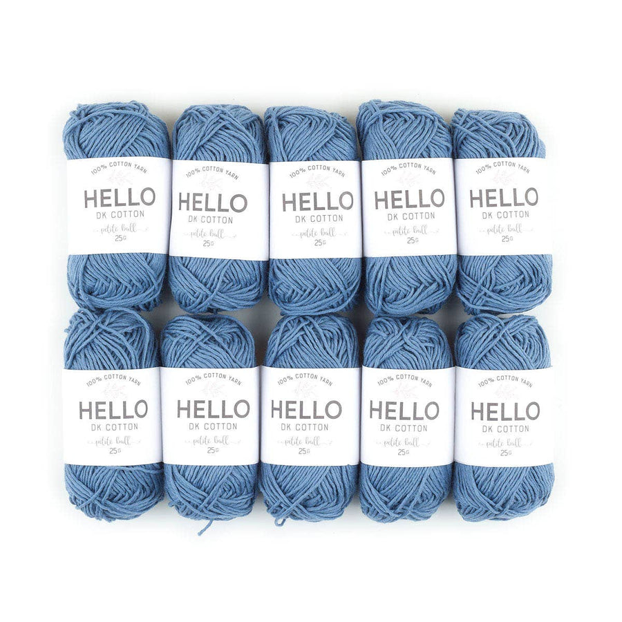 HELLO 100% Cotton 25g Amigurumi Yarn Pack of 10 balls
