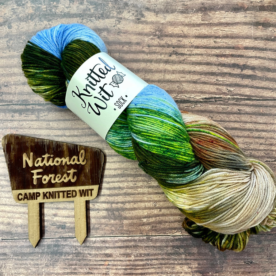 Knitted Wit National Park Sock