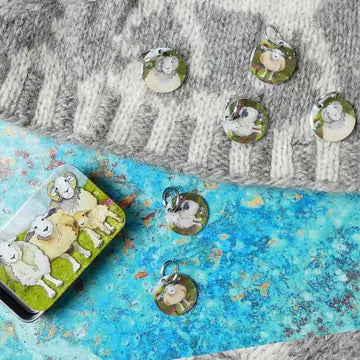 Emma Ball Stitch Markers with Tin