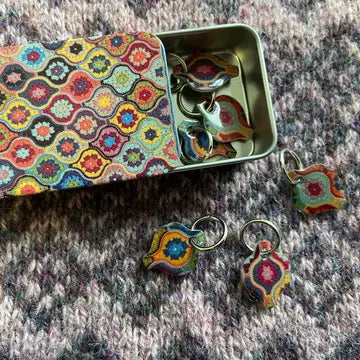 Emma Ball Stitch Markers with Tin