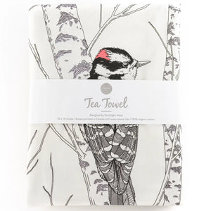 Woodpecker Tea Towel