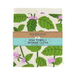 DishTowel & Sponge Cloth Set, Mint