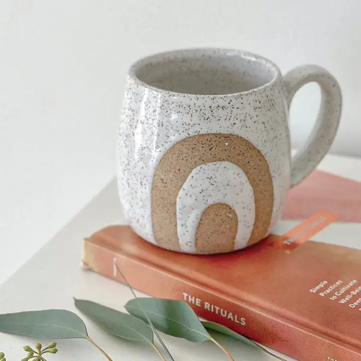 Wax Resist Rainbow Mug