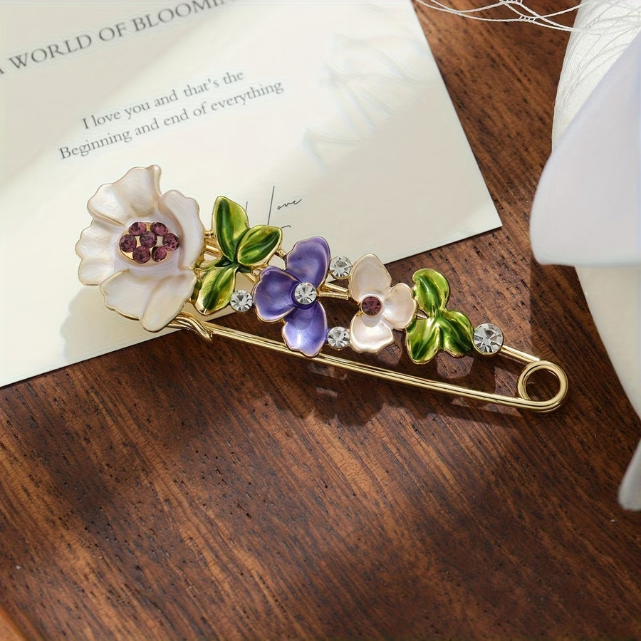 Vintage Floral Pin