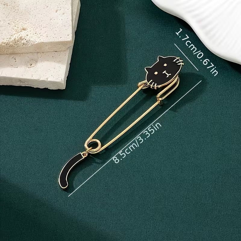 Cat Tail Shawl Pin