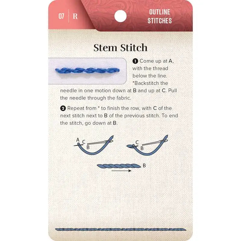 Embroidery Stitch Cards