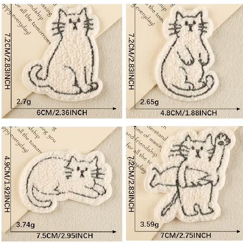 Curly Cat Patch (2 pk)