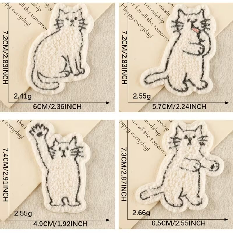 Curly Cat Patch (2 pk)