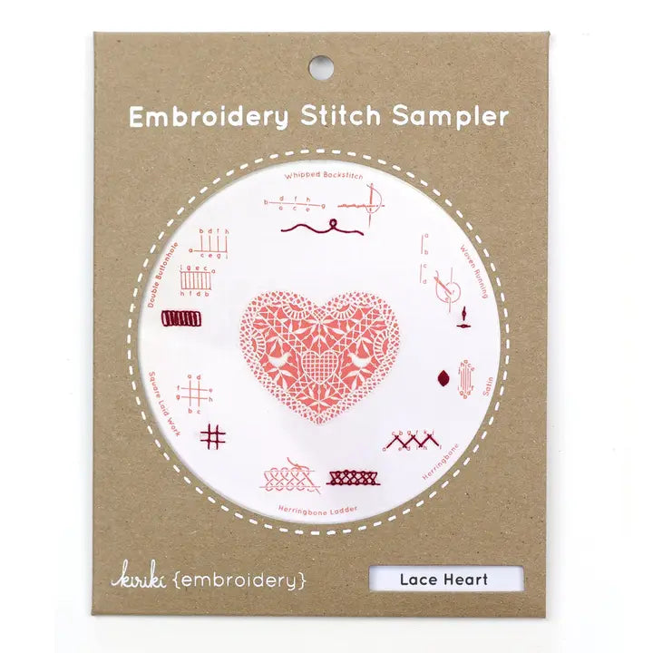 Lace Heart Stitch Sampler