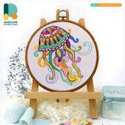 Mandala Jellyfish Embroidery Kit