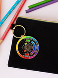 The Gray Muse Color Wheel Keychain
