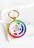The Gray Muse Color Wheel Keychain