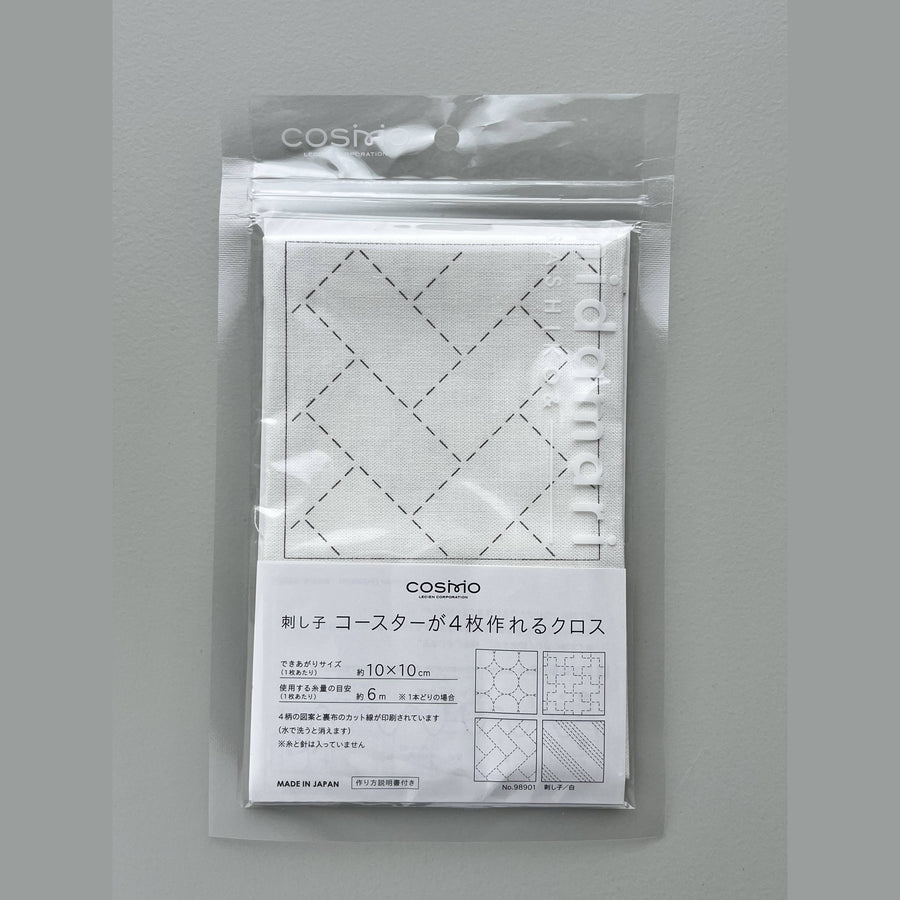COSMO Sashiko Preprinted Coaster Fabric