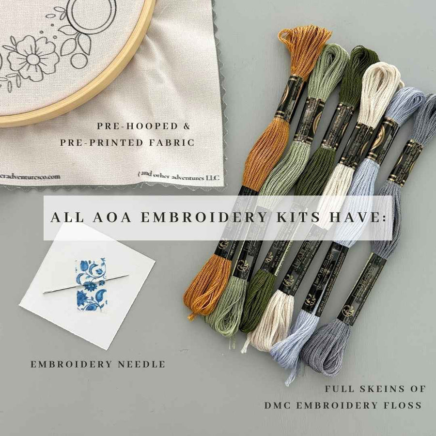 Hand Embroidery Kit - Camelot in Wild One