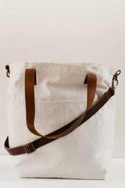 Canvas crossbody project tote