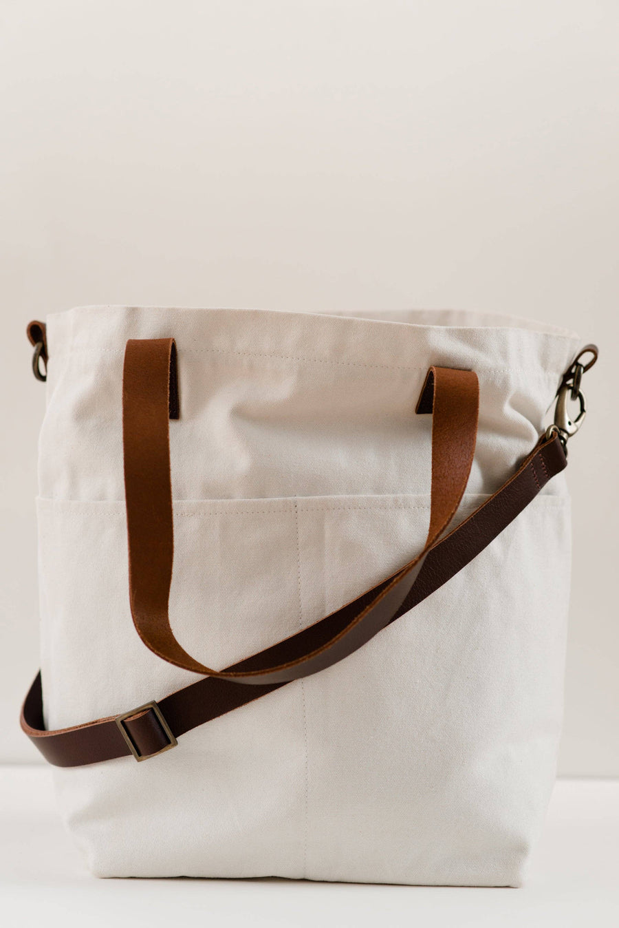 Canvas crossbody project tote